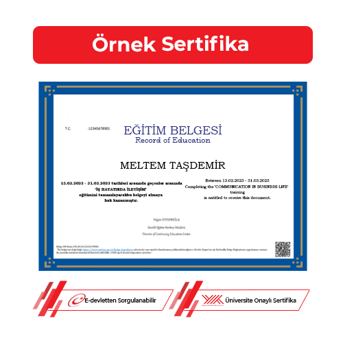 İş Hayatında İletişim Sertifikası