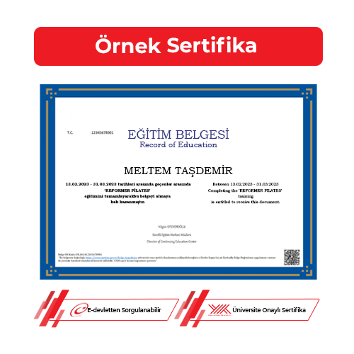 Reformer Pilates Eğitmenliği Sertifikası